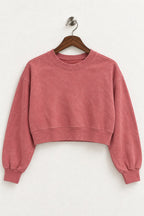 Women's lululemon Dusty Rose Cropped Crewneck Sweatshirt – 18" Length