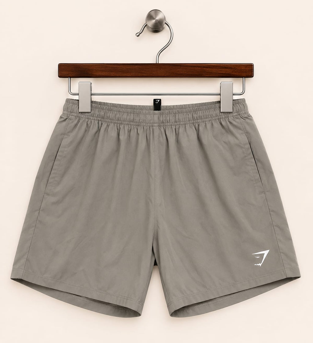 Gymshark Men's Khaki Lightweight Running & Training Athletic Gym Shorts