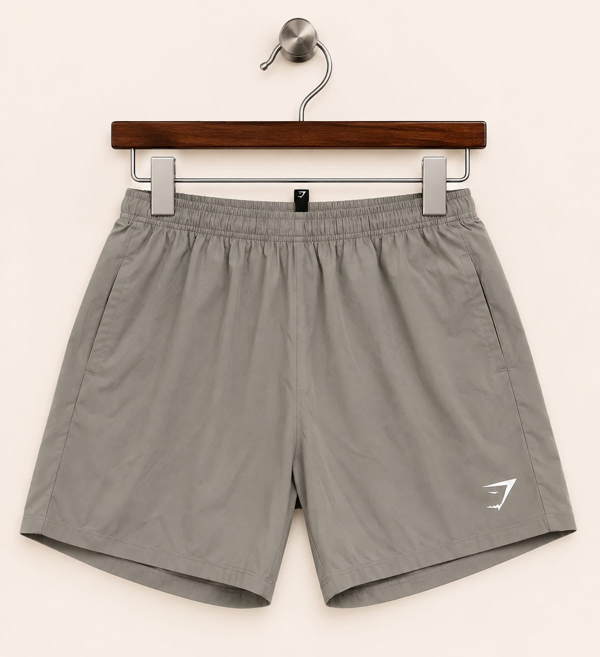 Gymshark Men's Khaki Lightweight Running & Training Athletic Gym Shorts