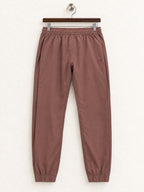 Gymshark Women's Mauve/Rose Cuffed Jogger Track Pants – Size S