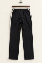 Adidas Men's Black 3-Stripe Zipper-Pocket Track Pants – Size M