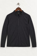 lululemon Black Half-Zip Long Sleeve Top