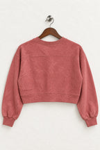 Women's lululemon Dusty Rose Cropped Crewneck Sweatshirt – 18" Length