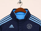 Adidas Men's Navy Blue Ajax ClimaWarm Zip-Up Sports Jacket