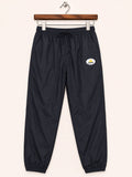 Adidas Men's Dark Grey Vintage Nylon Sports Track Pants