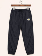 Adidas Men's Dark Grey Vintage Nylon Sports Track Pants