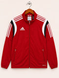 Adidas Men's Red Climacool Athletic Zip-Up Training Track Jacket