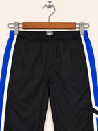 Nike Men's Black with Blue and White Side Stripes Athletic Track Pants