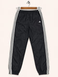 Adidas Men's Black Classic 3-Stripes Athletic Track Pants