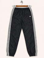 Adidas Men's Black Classic 3-Stripes Athletic Track Pants