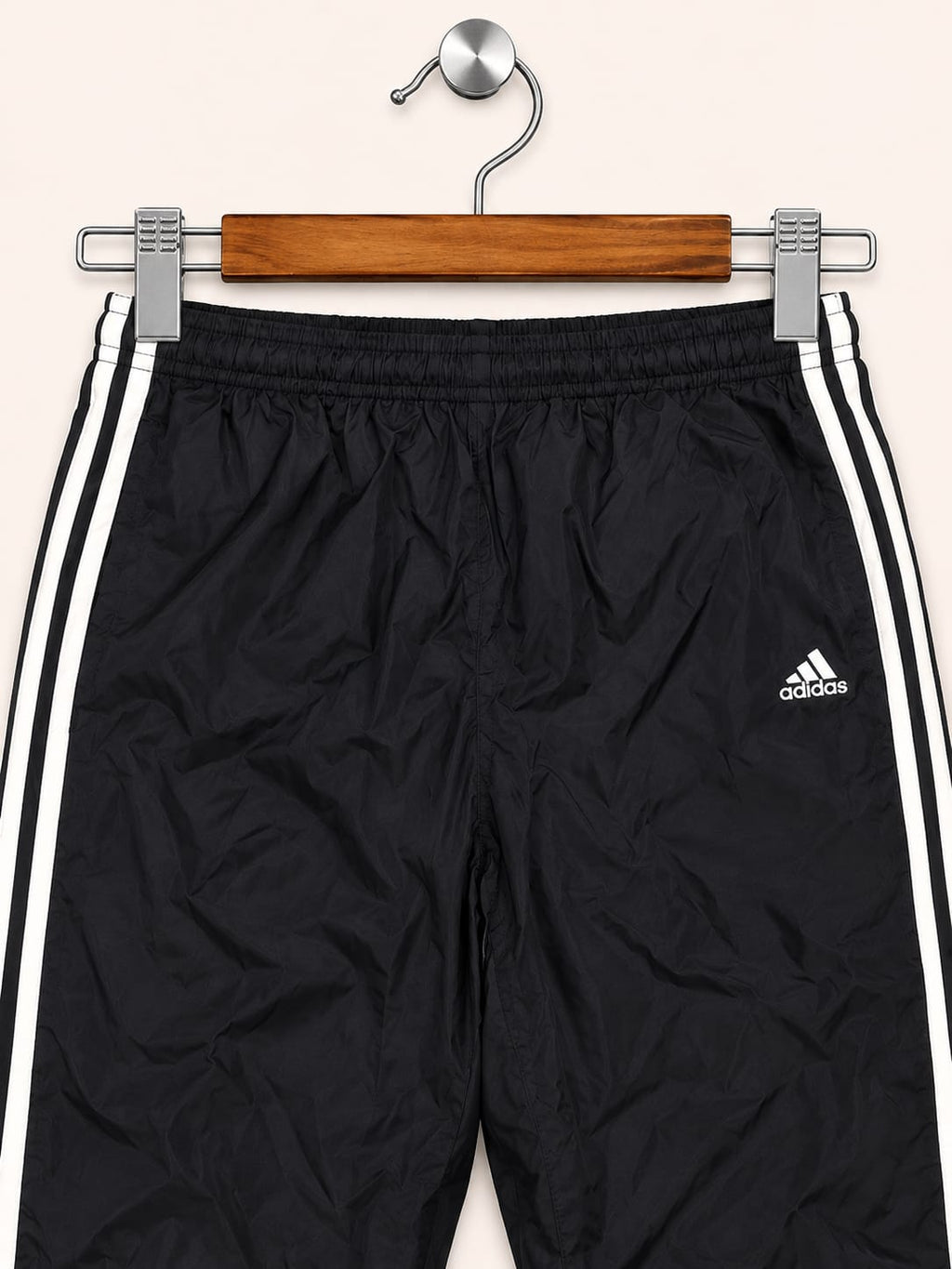 Adidas Men's Black Classic 3-Stripes Athletic Track Pants