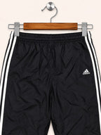 Adidas Men's Black Classic 3-Stripes Athletic Track Pants