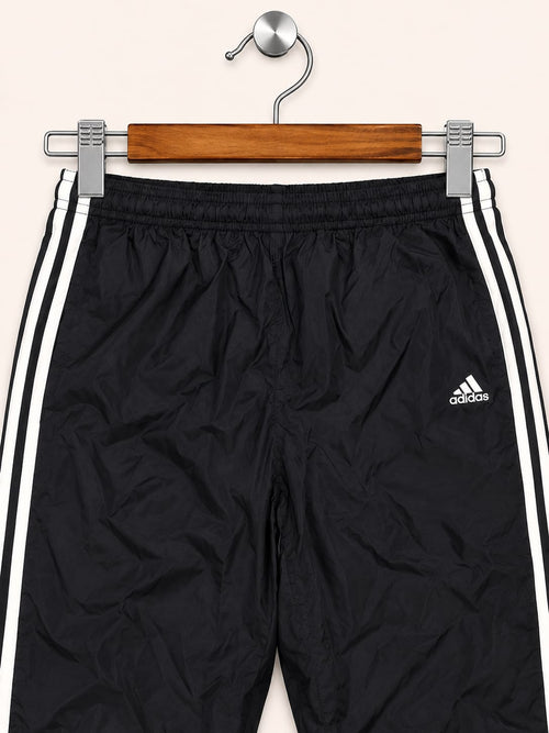Adidas Men's Black Classic 3-Stripes Athletic Track Pants