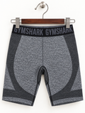 Gymshark Women's Grey Marl Seamless High-Waisted Athletic Biker Shorts