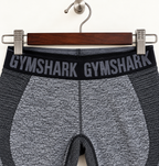 Gymshark Women's Grey Marl Seamless High-Waisted Athletic Biker Shorts