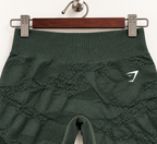 Gymshark Women's Olive Green Seamless High-Waisted Athletic Biker Shorts