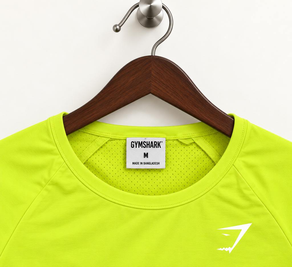 Gymshark Women's Neon Yellow Active Seamless Long Sleeve Crop Top