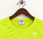 Gymshark Women's Neon Yellow Active Seamless Long Sleeve Crop Top