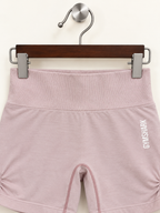 Gymshark Women's Light Pink Seamless High-Waisted Athletic Biker Shorts
