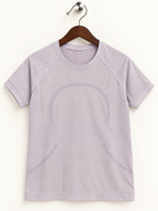 Lululemon Women's Light Purple Seamless Athletic Short Sleeve T-Shirt