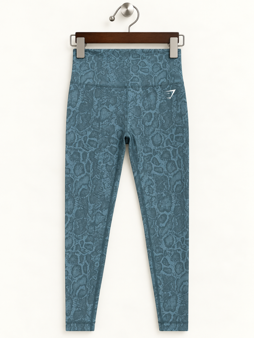Gymshark Women's Slate Blue Animal Print Seamless High-Waisted Leggings