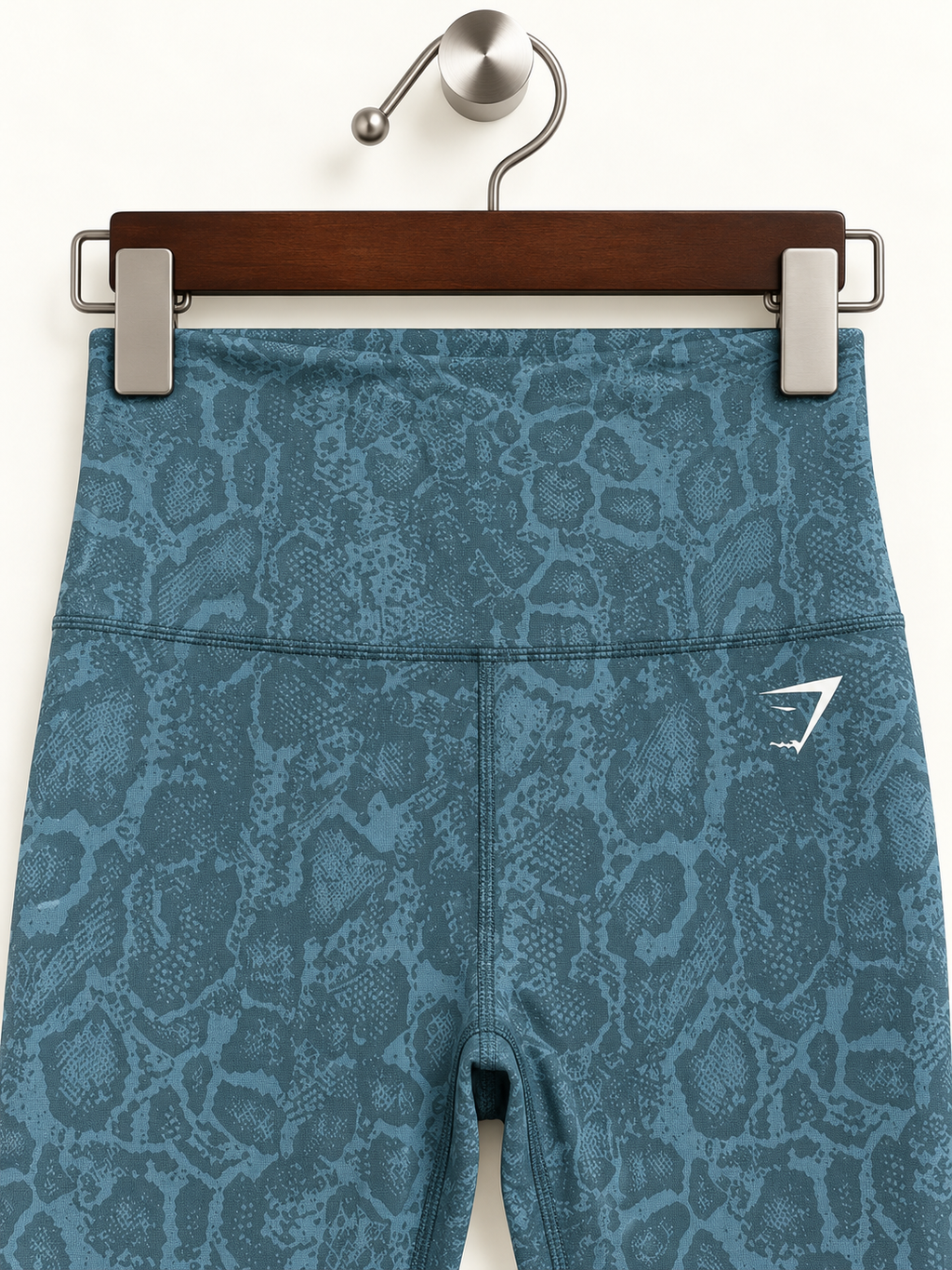 Gymshark Women's Slate Blue Animal Print Seamless High-Waisted Leggings