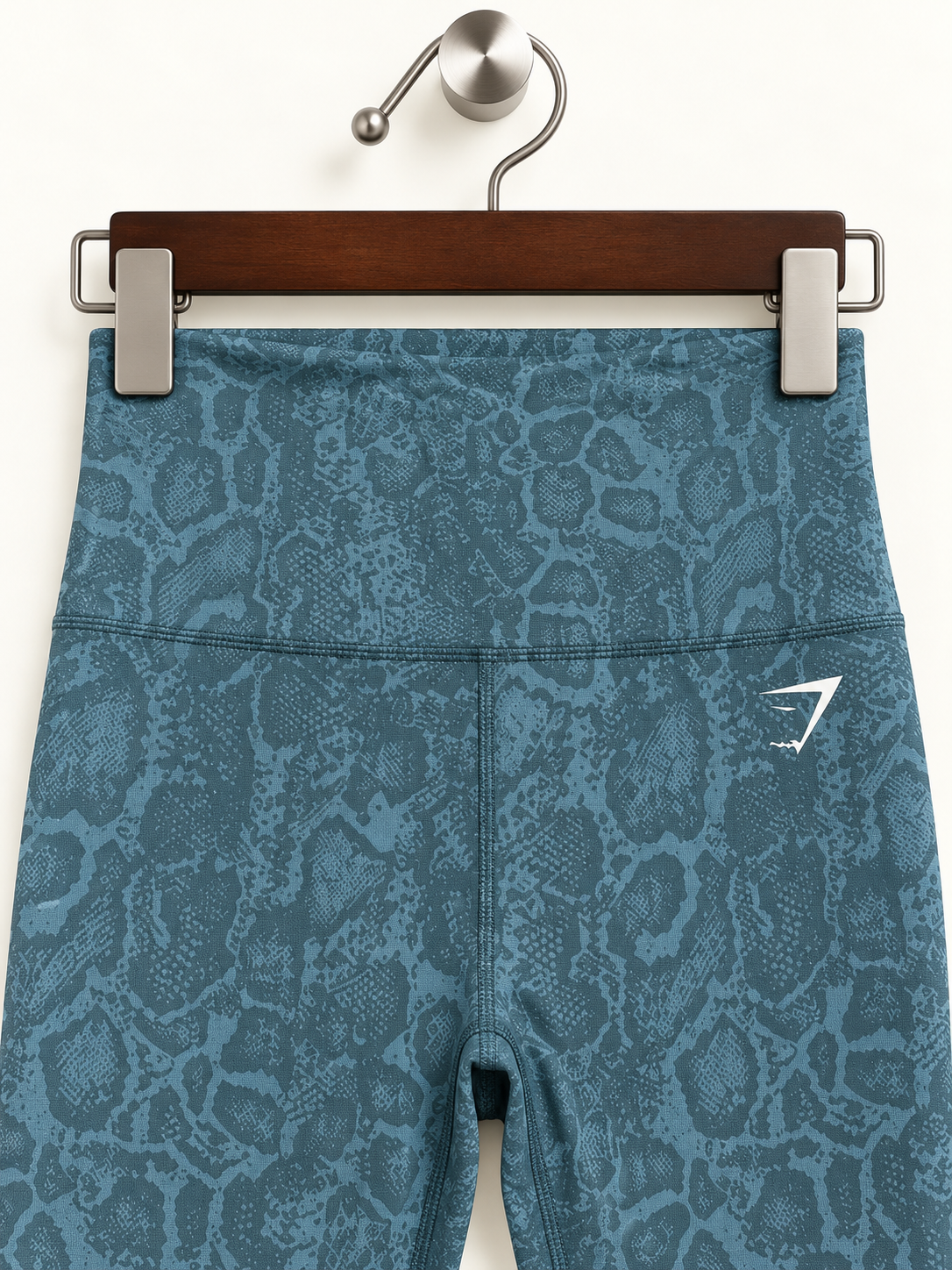 Gymshark Women's Slate Blue Animal Print Seamless High-Waisted Leggings
