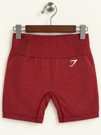 Gymshark Women's Maroon/Maroon-Red Seamless High-Waisted Athletic Biker Shorts