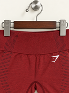 Gymshark Women's Maroon/Maroon-Red Seamless High-Waisted Athletic Biker Shorts
