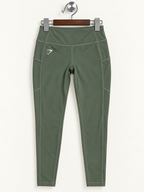 Gymshark Women's Olive Green High-Waisted Athletic Workout Leggings