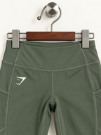 Gymshark Women's Olive Green High-Waisted Athletic Workout Leggings