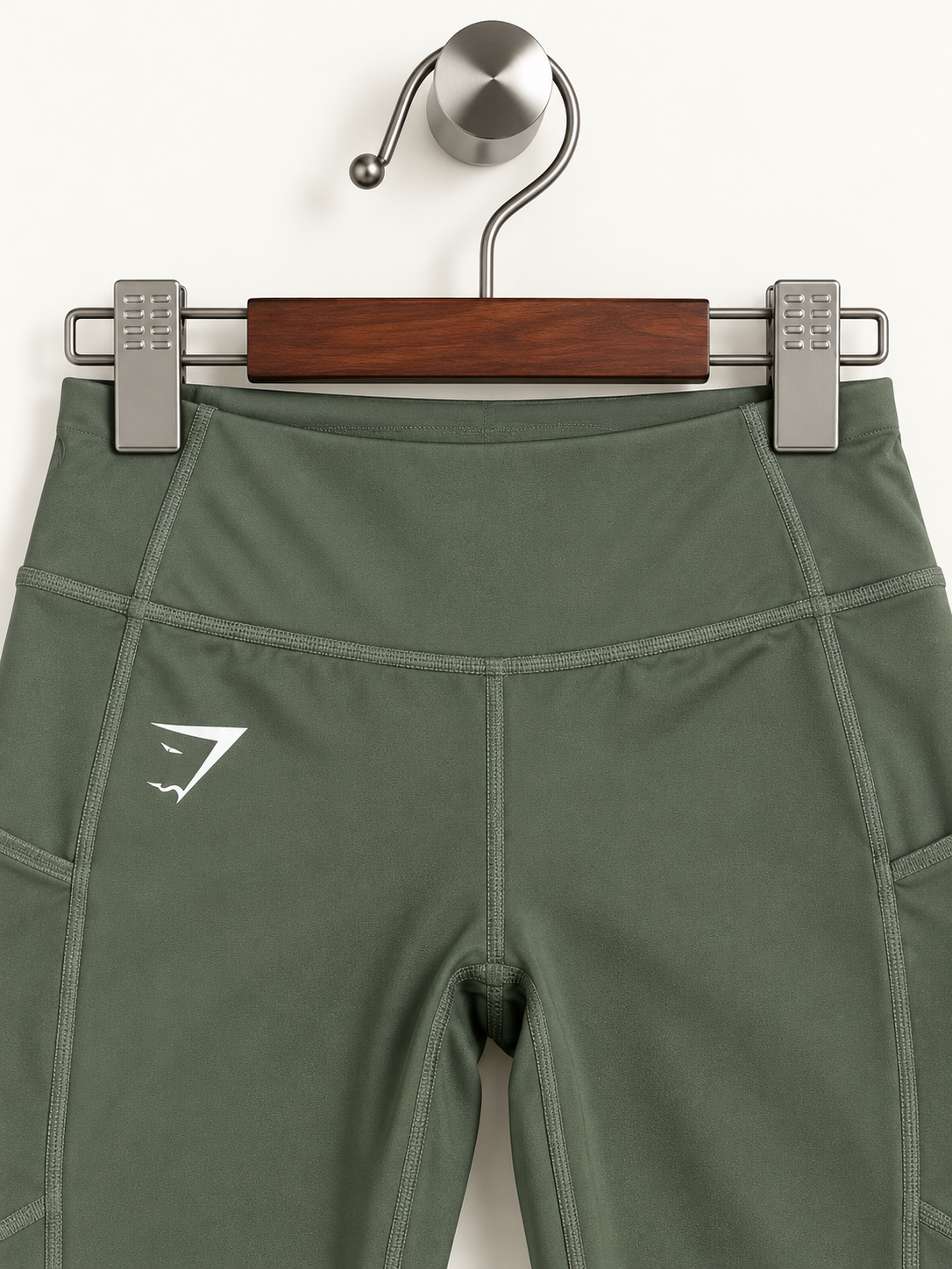 Gymshark Women's Olive Green High-Waisted Athletic Workout Leggings