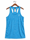 Gymshark Women's Blue Athletic Seamless Tank Top