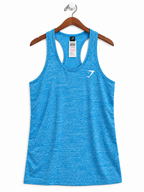 Gymshark Women's Blue Athletic Seamless Tank Top