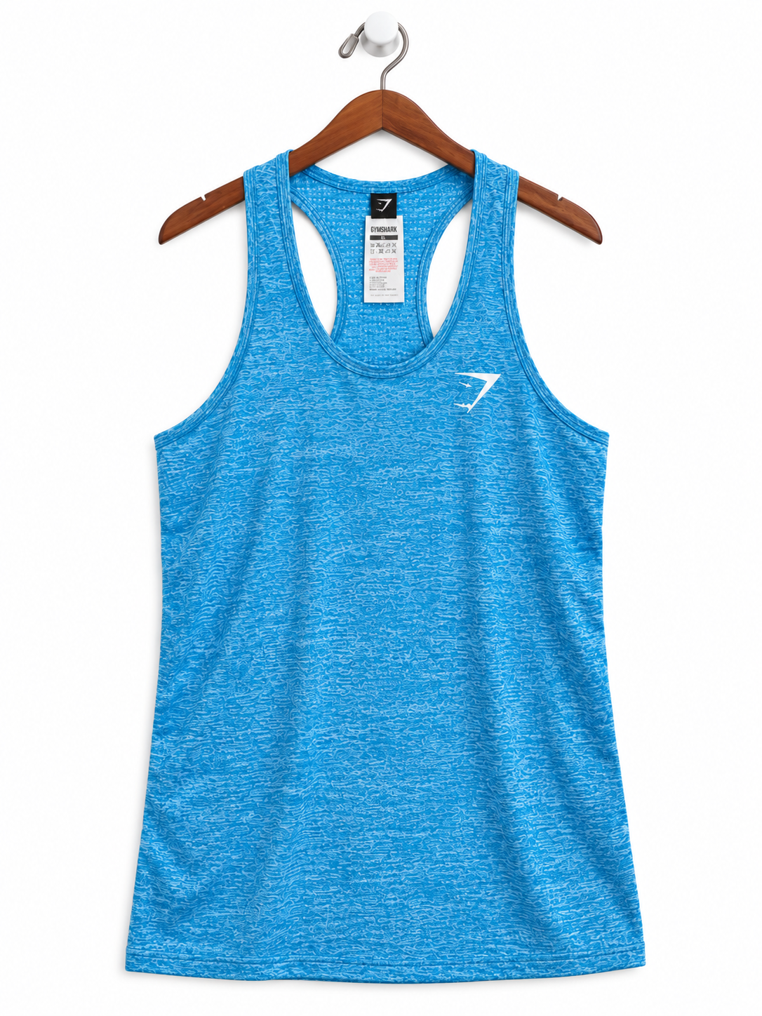 Gymshark Women's Blue Athletic Seamless Tank Top