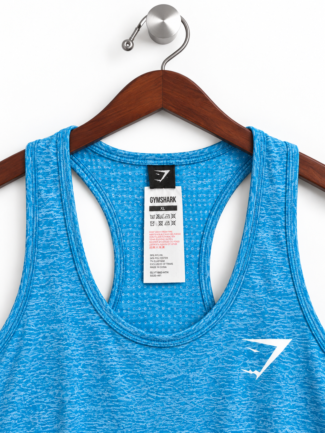 Gymshark Women's Blue Athletic Seamless Tank Top
