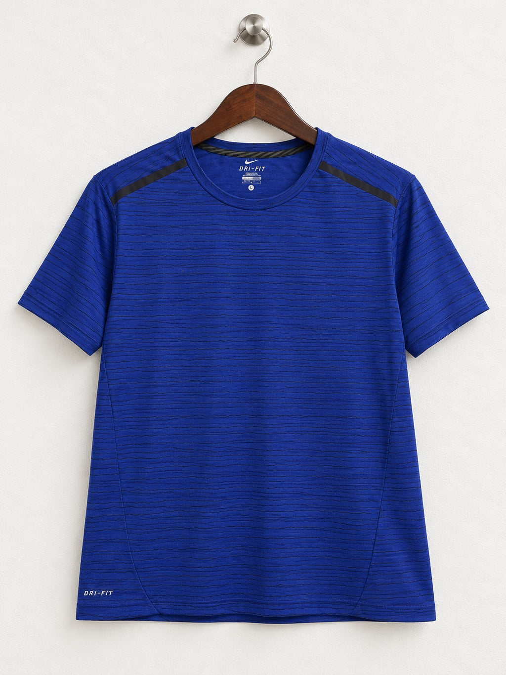 Men's Nike Dri-FIT Royal Blue Short-Sleeve Running Top – Size L
