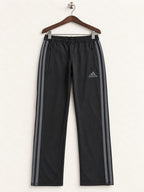 Adidas Youth/Women's Black Climacool 3-Stripe Track Pants – Size YL / W28