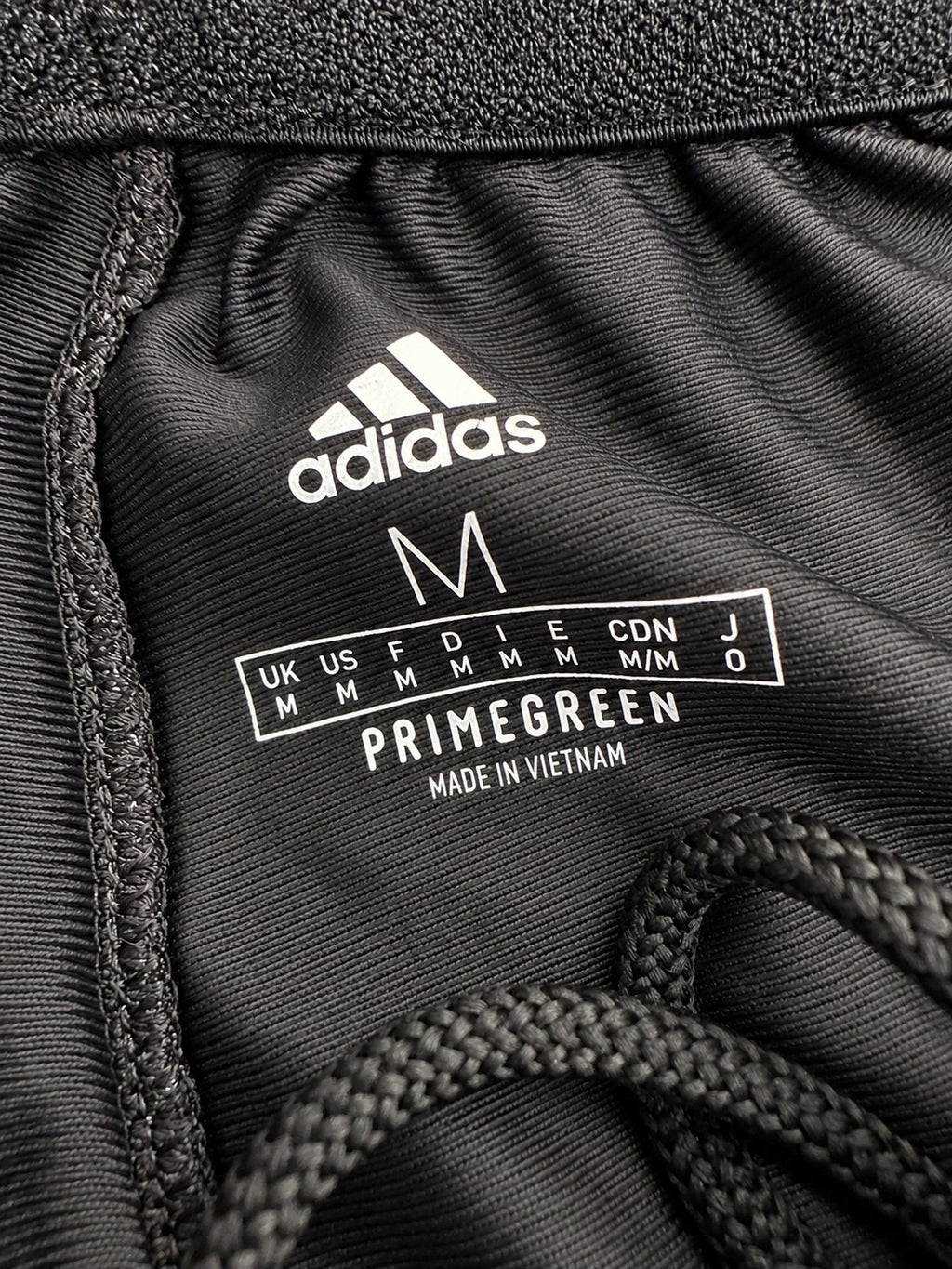 Adidas Men's Black 3-Stripe Zipper-Pocket Track Pants – Size M
