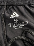 Adidas Men's Black 3-Stripe Zipper-Pocket Track Pants – Size M