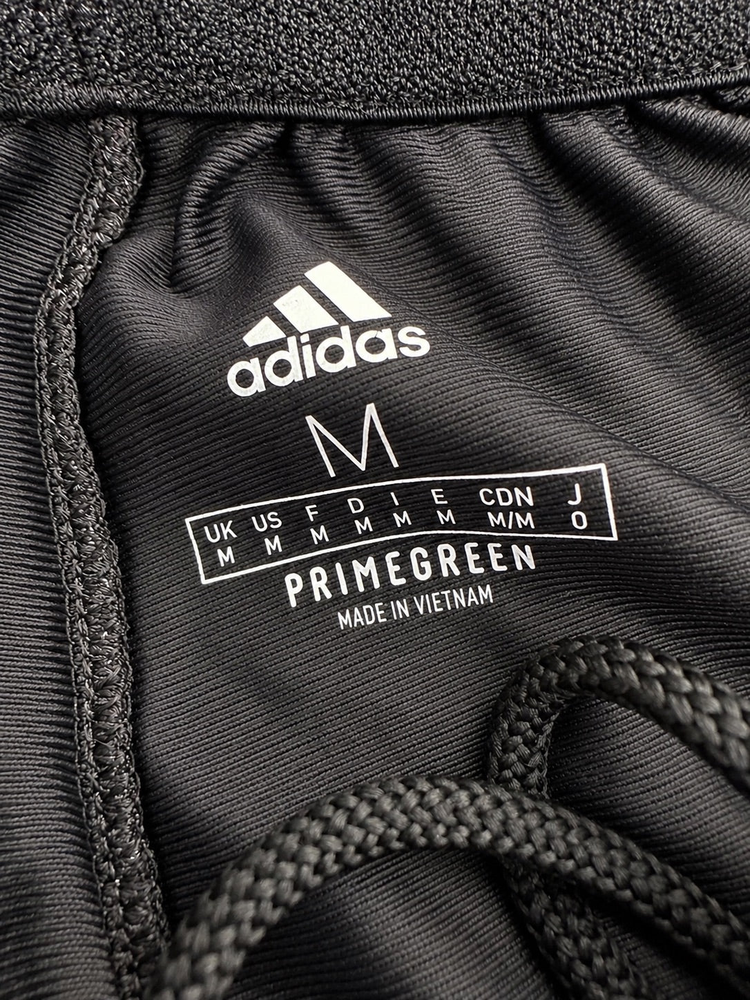 Adidas Men's Black 3-Stripe Zipper-Pocket Track Pants – Size M