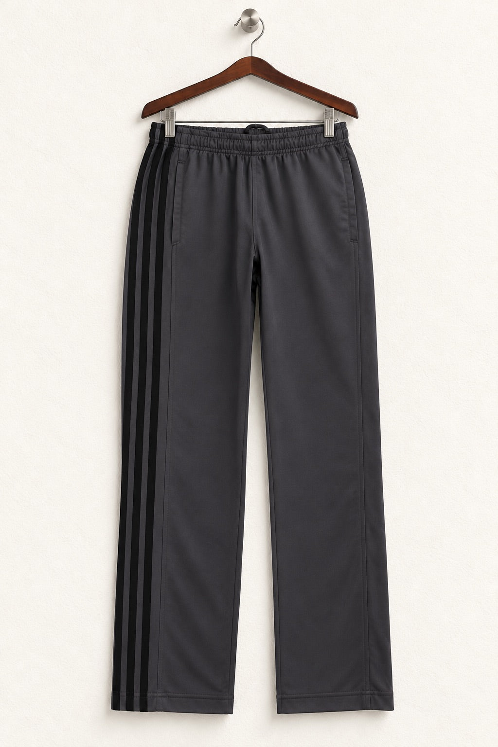 Adidas Youth/Women's Black Climacool 3-Stripe Track Pants – Size YL / W28