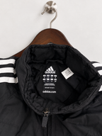 Mens Adidas Black & White 3-Stripe Track Jacket – Size S