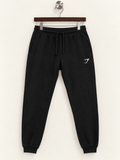 Gymshark Men's Black Cuffed Fleece Joggers – Size M