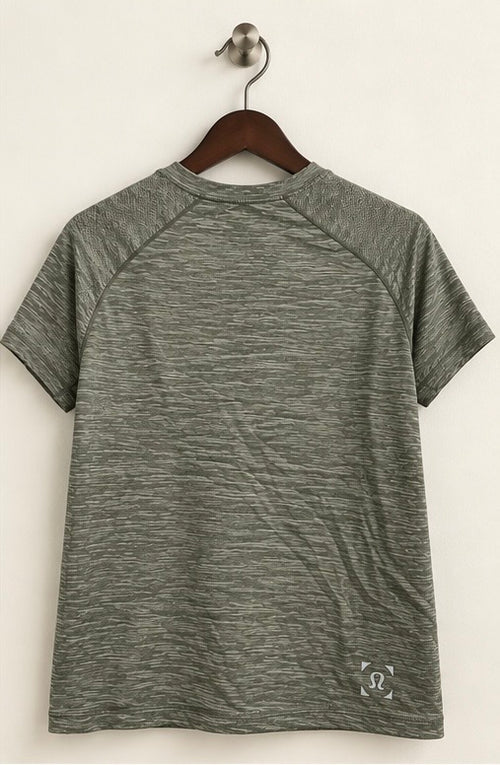 lululemon grey space-dye T-shirt back view