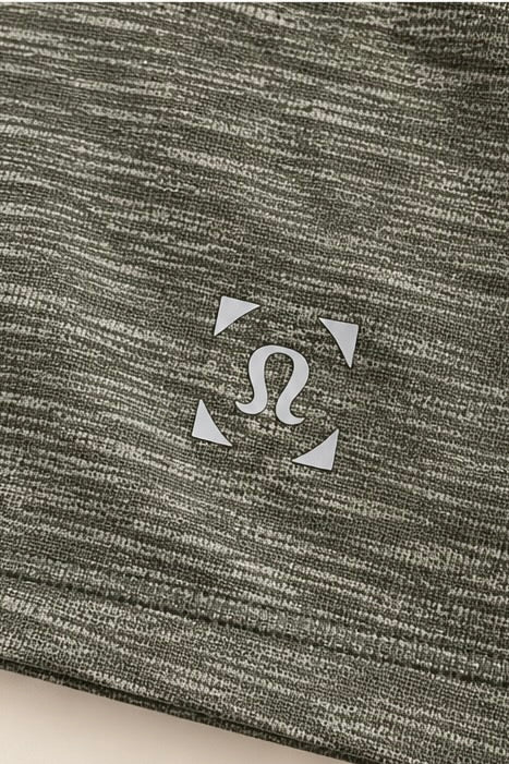 lululemon grey space-dye T-shirt logo view