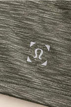 lululemon grey space-dye T-shirt logo view