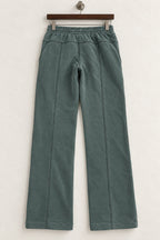 Women's lululemon sage green wide leg trousers back
