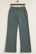 Women's lululemon sage green wide leg trousers front size 4